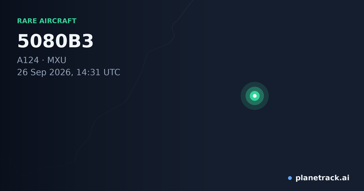 Map of where 5080B3's rare aircraft happened