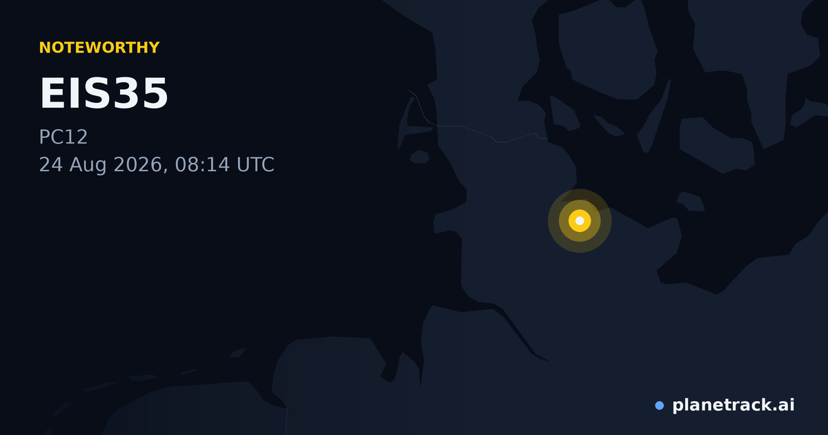 Map of where EIS35's special aircraft happened