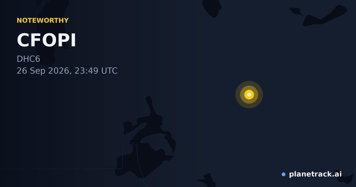 Map of where CFOPI's special aircraft happened