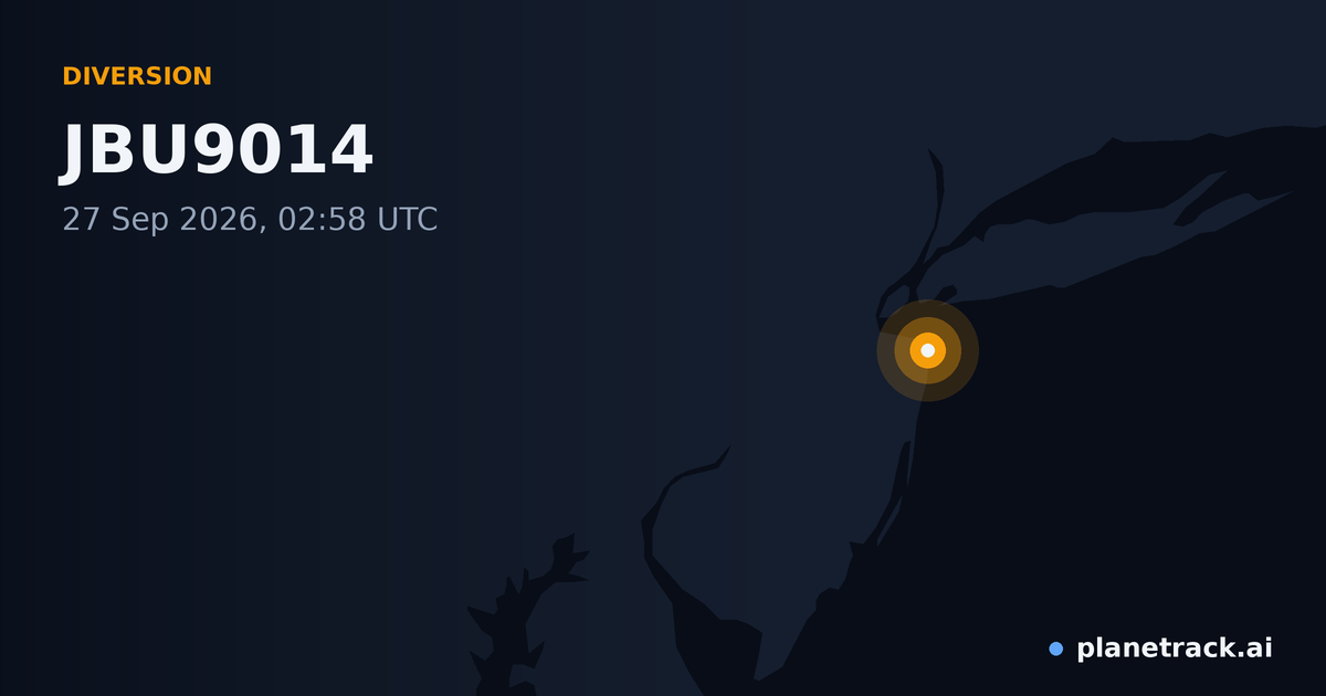 Map of where JBU9014's diversion happened
