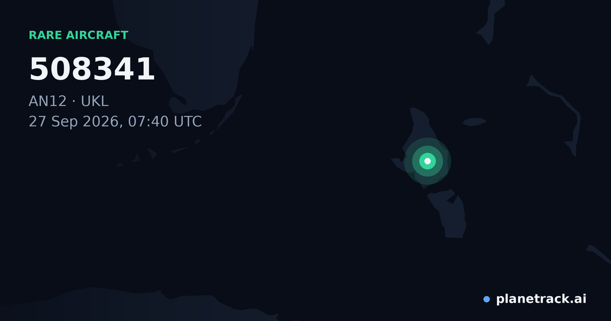 Map of where 508341's rare aircraft happened