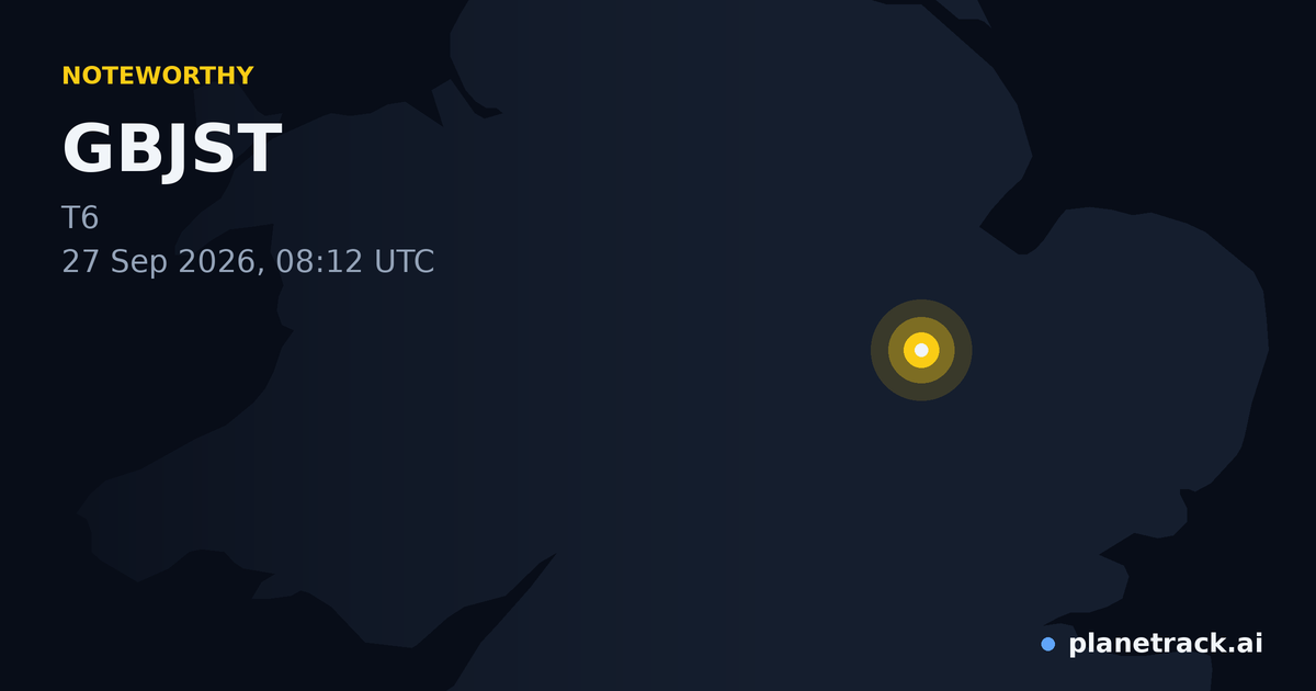 Map of where GBJST's special aircraft happened