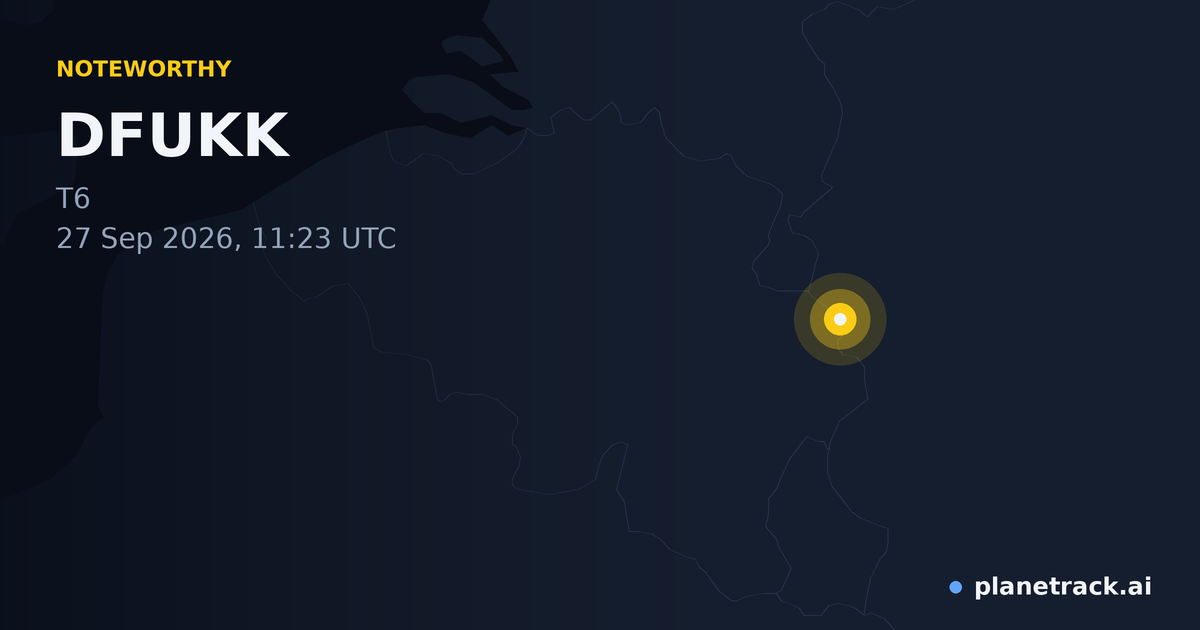 Map of where DFUKK's special aircraft happened