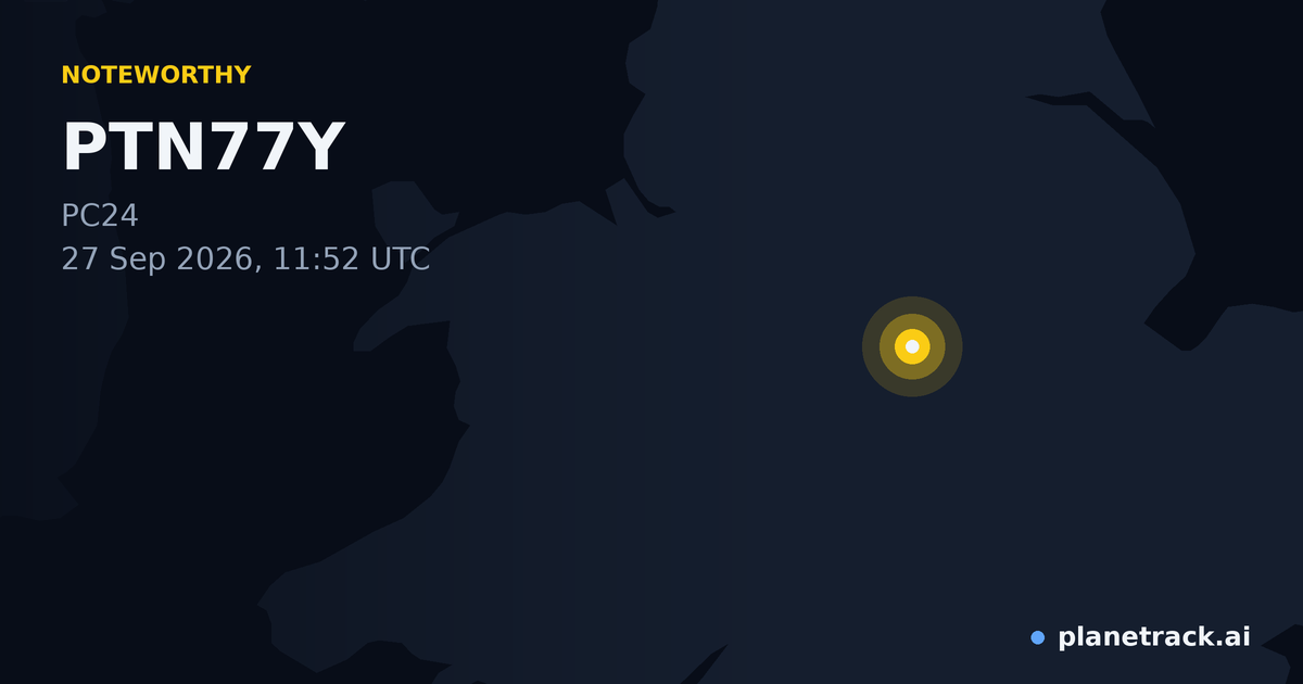 Map of where PTN77Y's special aircraft happened