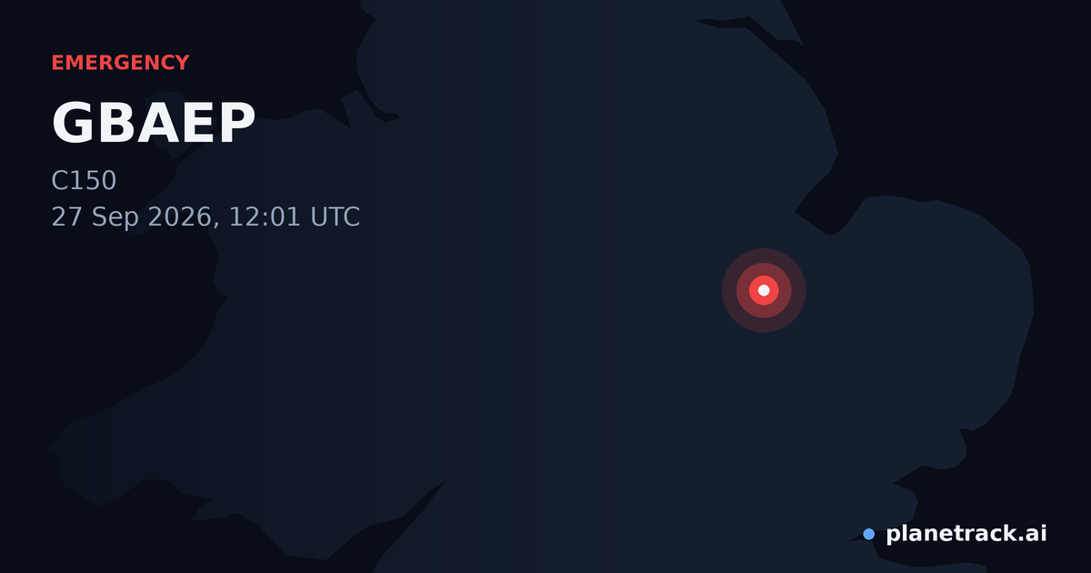 Map of where GBAEP's emergency: squawk 7500 happened