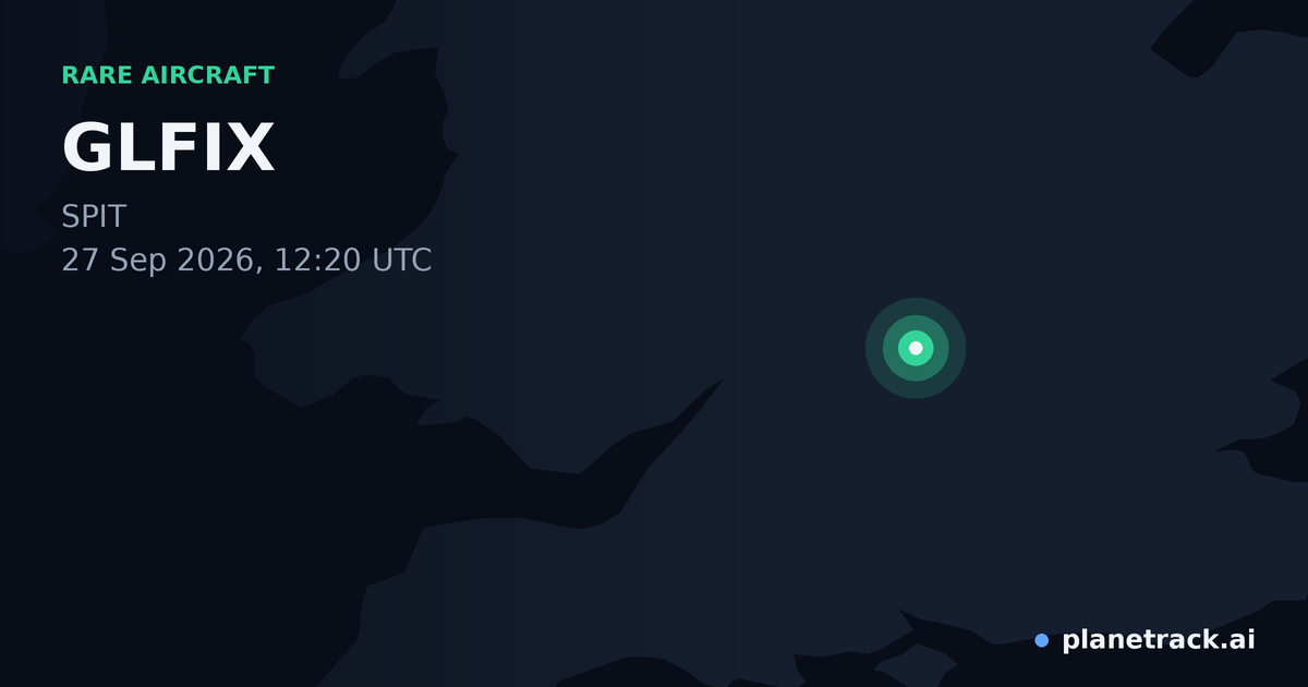Map of where GLFIX's rare aircraft happened