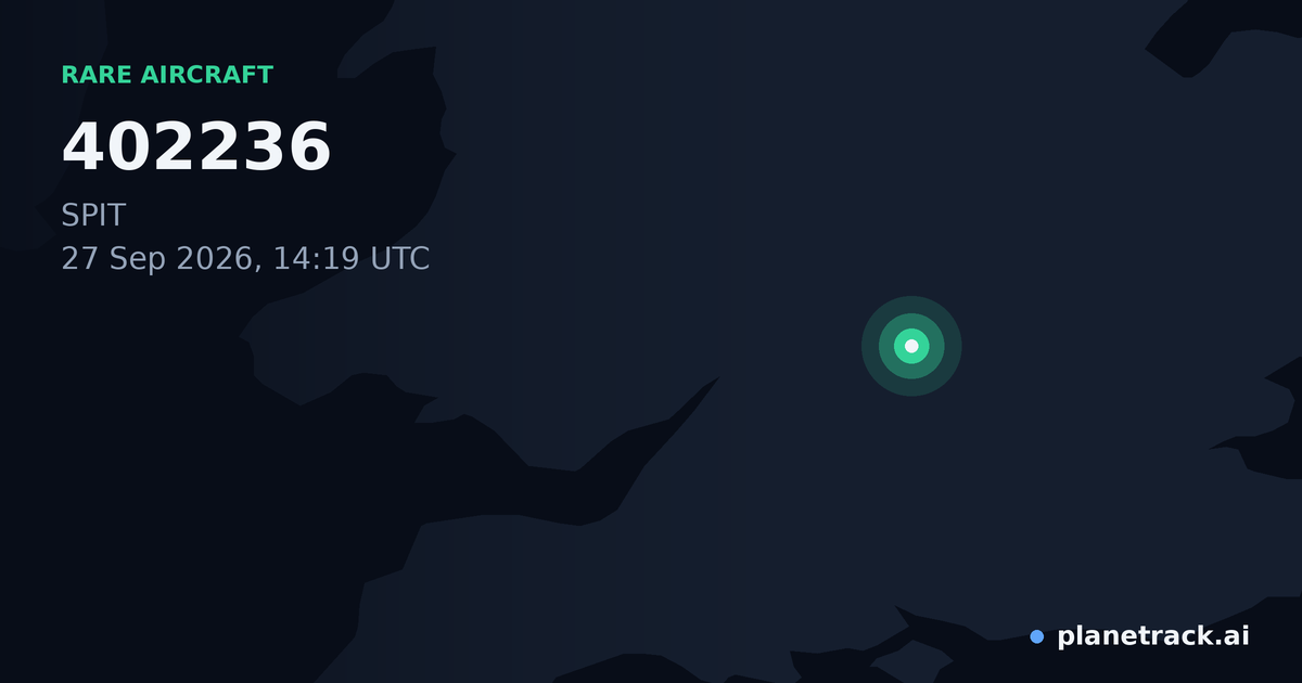 Map of where 402236's rare aircraft happened