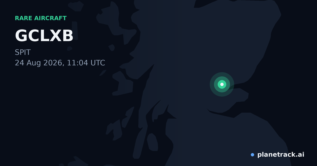 Map of where GCLXB's rare aircraft happened