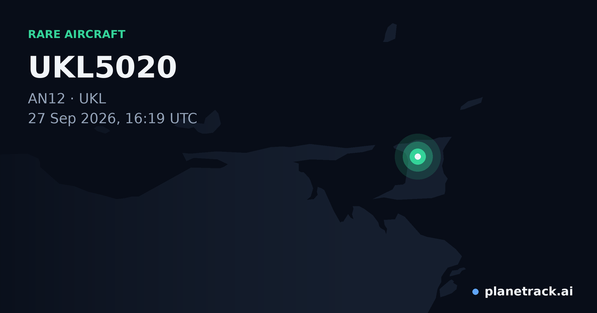 Map of where UKL5020's rare aircraft happened