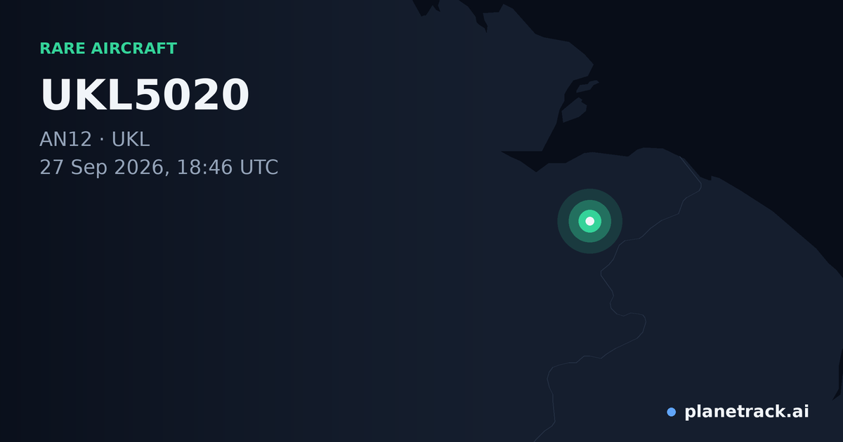 Map of where UKL5020's rare aircraft happened