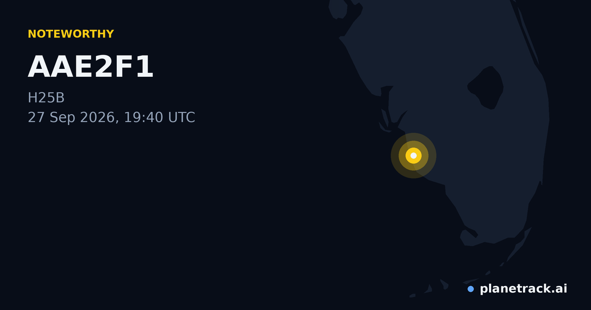 Map of where AAE2F1's special aircraft happened
