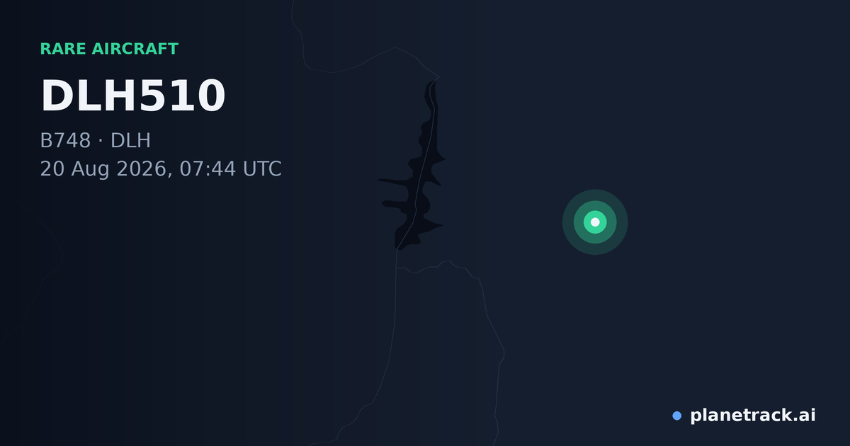 Map of where DLH510's rare aircraft happened