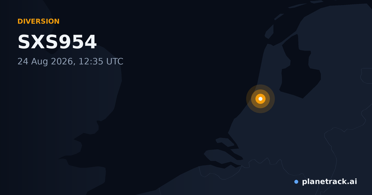 Map of where SXS954's diversion happened